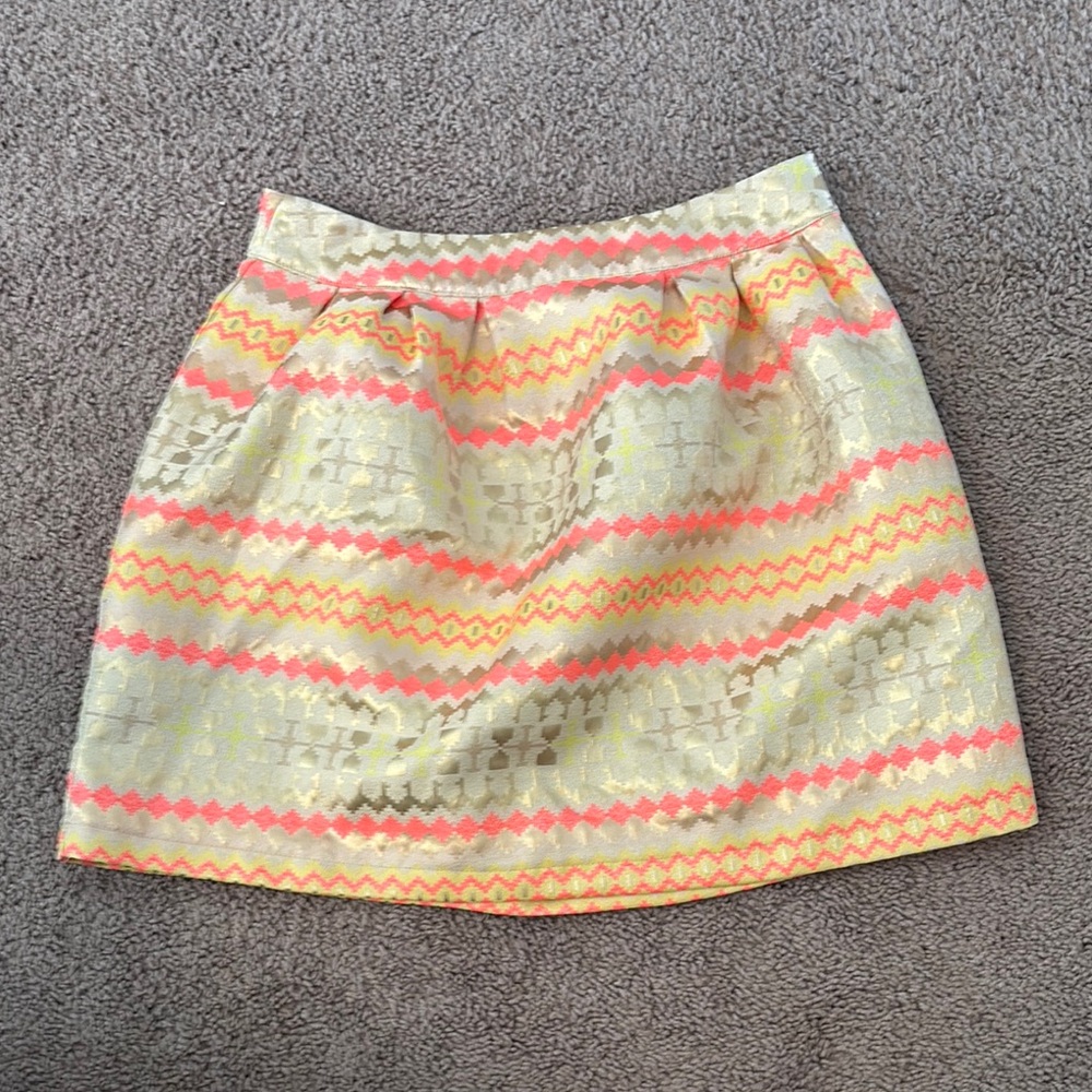 Colorful Gold Skirt Medium